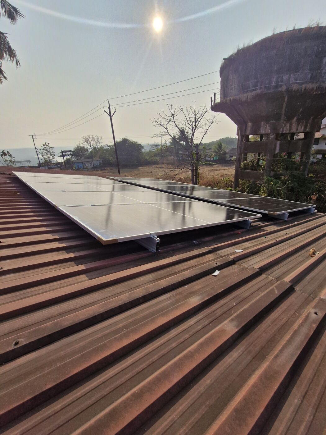 Completed rooftop system by Sarvoday Solar in Ratnagiri