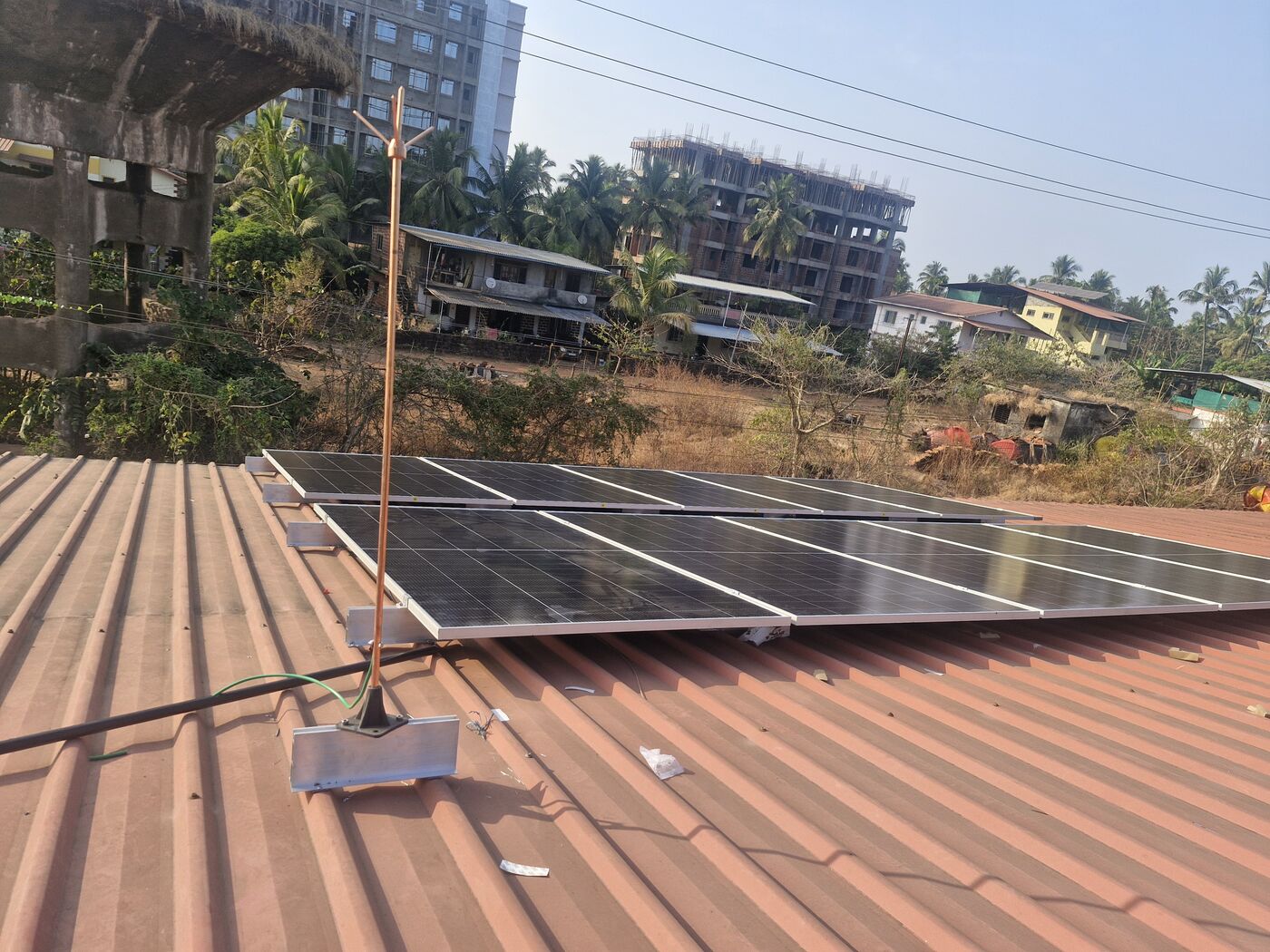 Commercial rooftop installation by Sarvoday Solar in Ratnagiri