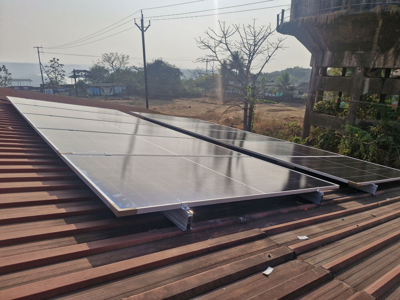 Split rooftop array by Sarvoday Solar in Ratnagiri