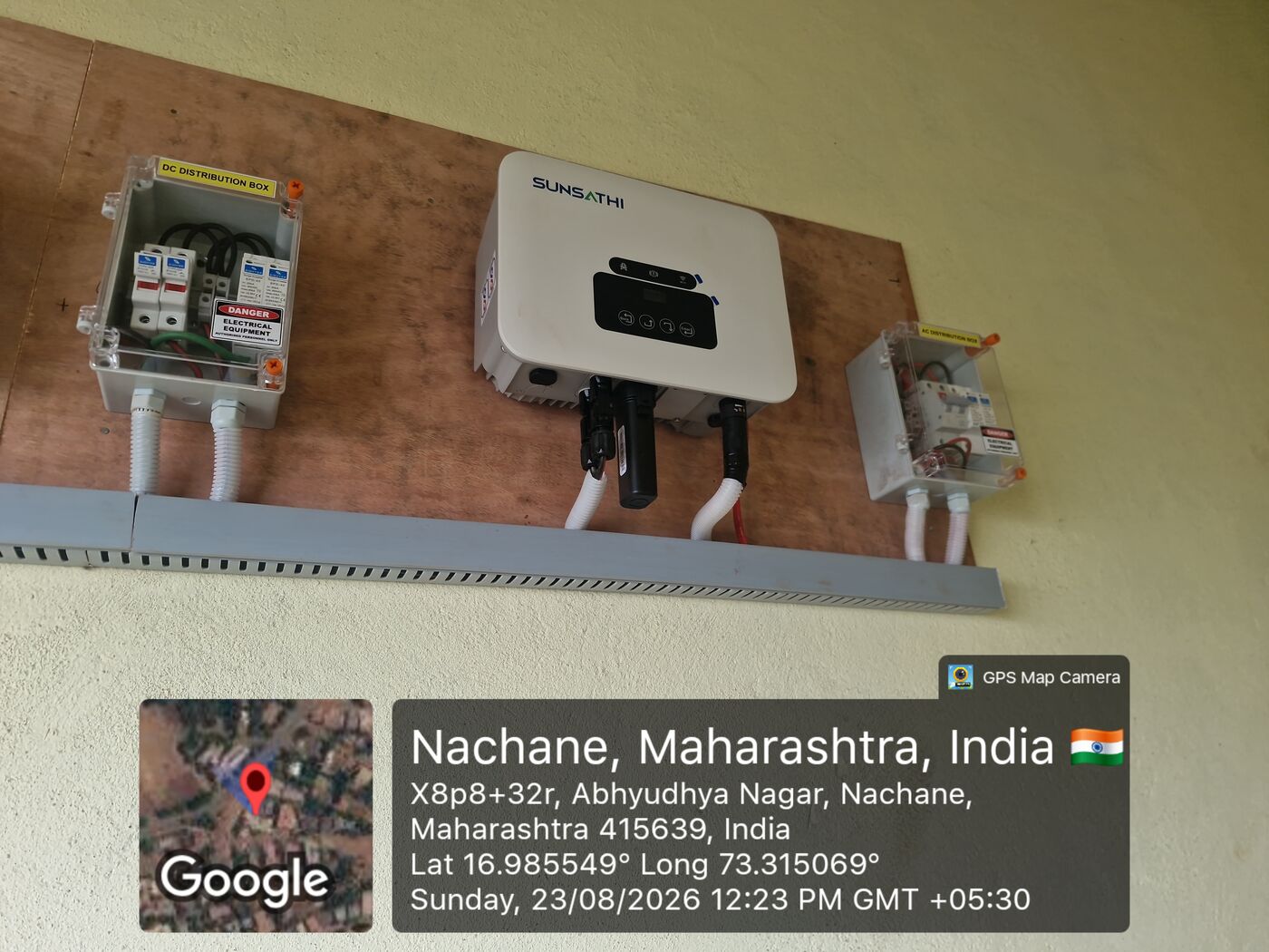 Our team on site by Sarvoday Solar in Shanti Nagar, Ratnagiri